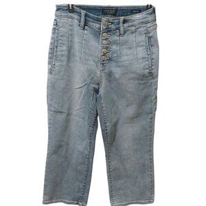 Judy Blue Womens Wide Leg Button-Fly Light Wash Denim Jeans Size 5/27